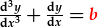 \frac{d^3y}{dx^3}+\frac{dy}{dx}=b