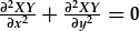 \frac{\partial^2XY}{\partial x^2}+\frac{\partial^2XY}{\partial y^2}=0