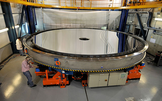 The primary mirror of the European Southern Observatory